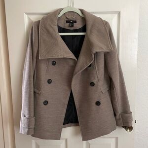 H&M Beige Dress Coat, US Size 8